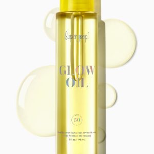 Supergoop! Glow Oil SPF 50 - Hydrating Body Sunscreen Oil with Broad Spectrum Protection, Shimmery Glow Finish
